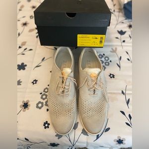 Cole Haan off white suede